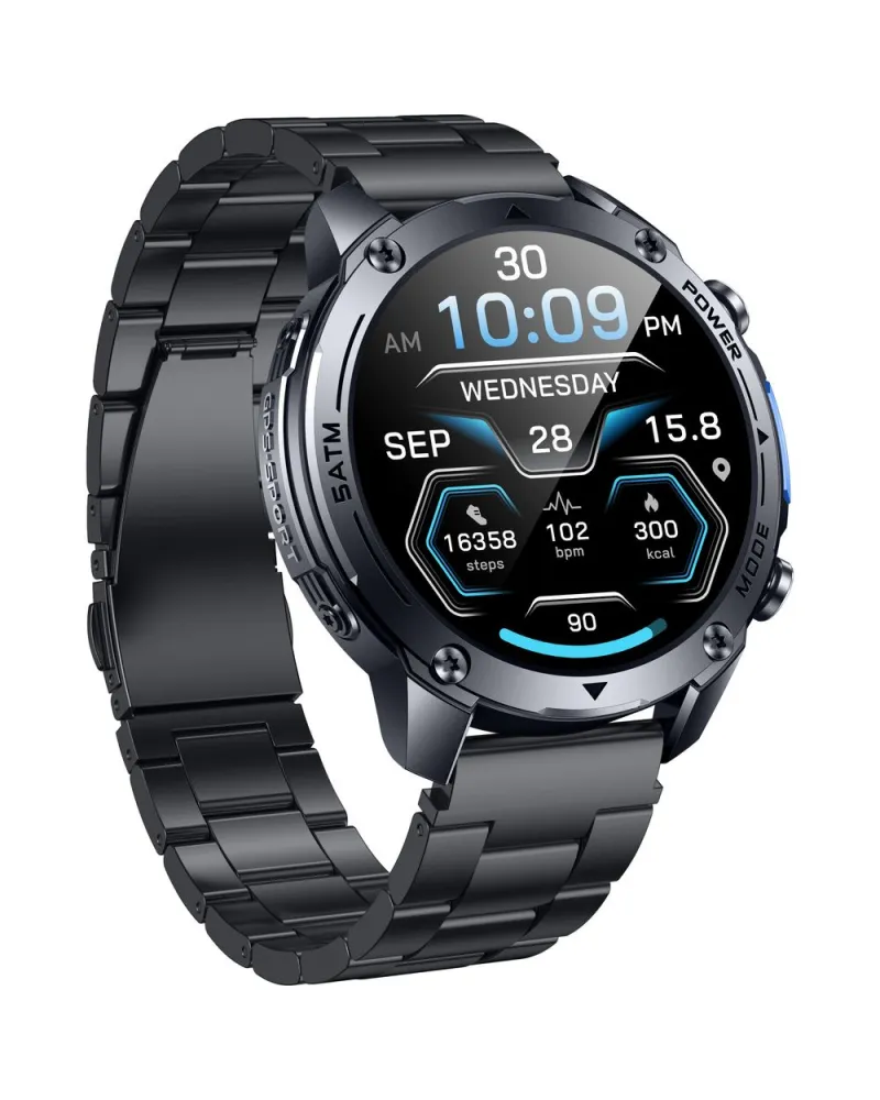 SMARTWATCH MĘSKI GRAVITY GT34-2 - AMOLED, DODATKOWA BRANSOLETA (sg060b)