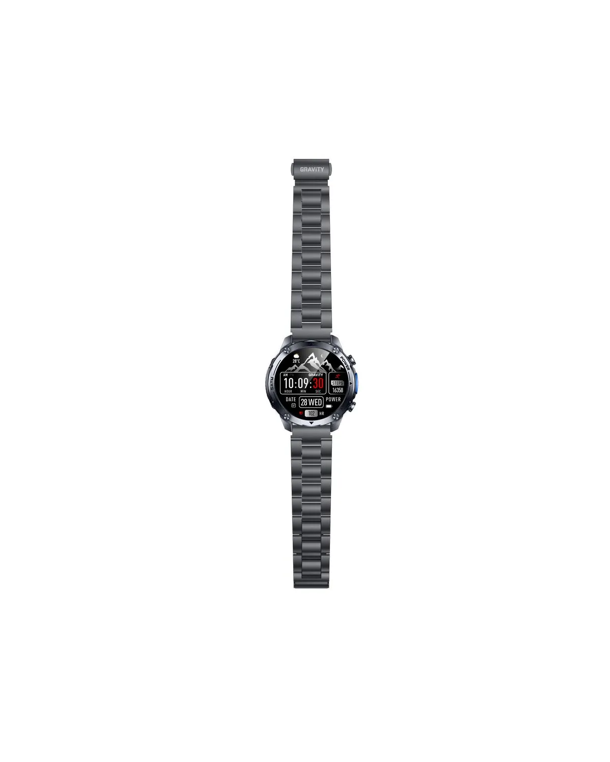SMARTWATCH MĘSKI GRAVITY GT34-2 - AMOLED, DODATKOWA BRANSOLETA (sg060b)