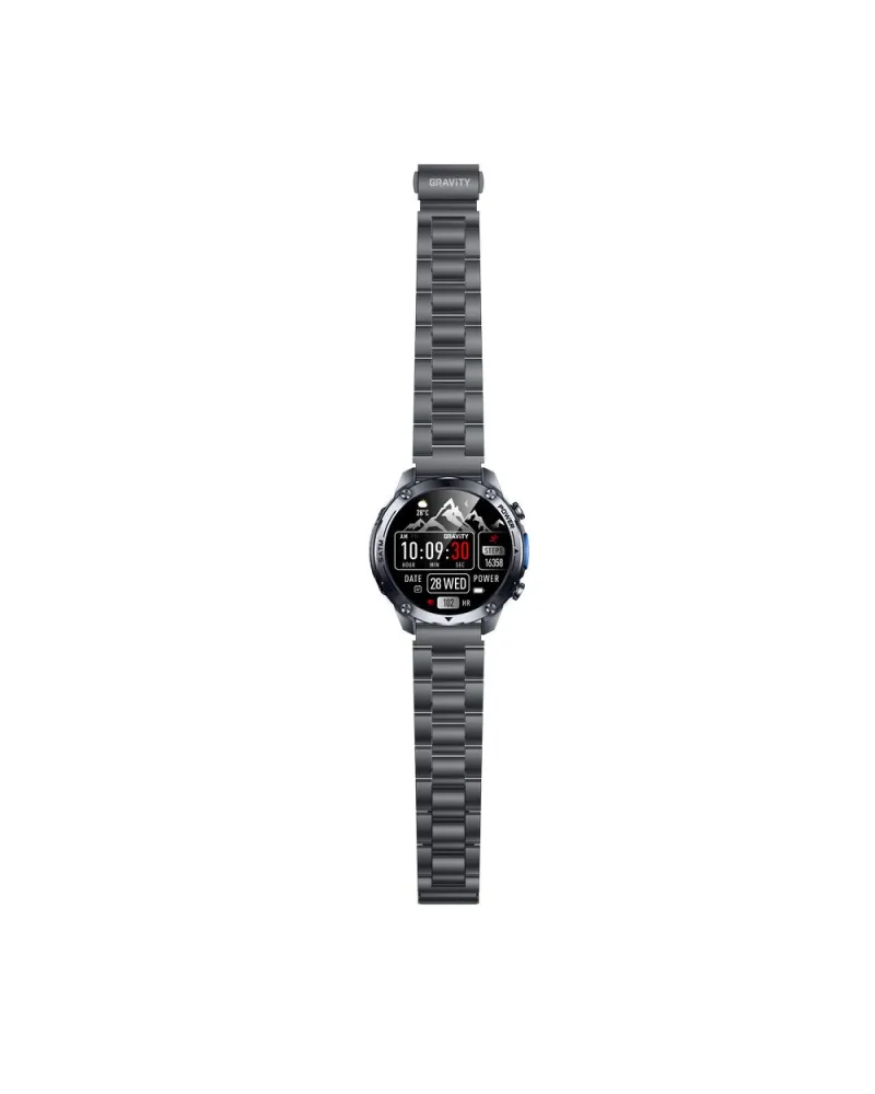 SMARTWATCH MĘSKI GRAVITY GT34-2 - AMOLED, DODATKOWA BRANSOLETA (sg060b)