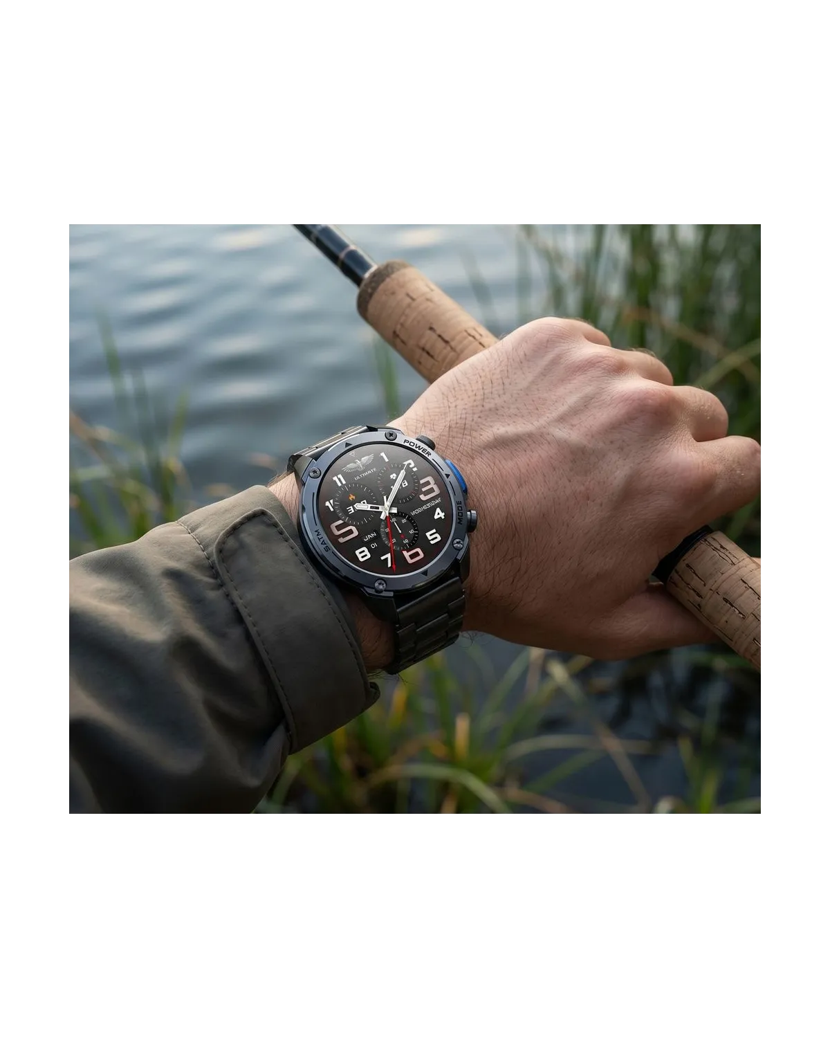 SMARTWATCH MĘSKI GRAVITY GT34-2 - AMOLED, DODATKOWA BRANSOLETA (sg060b)