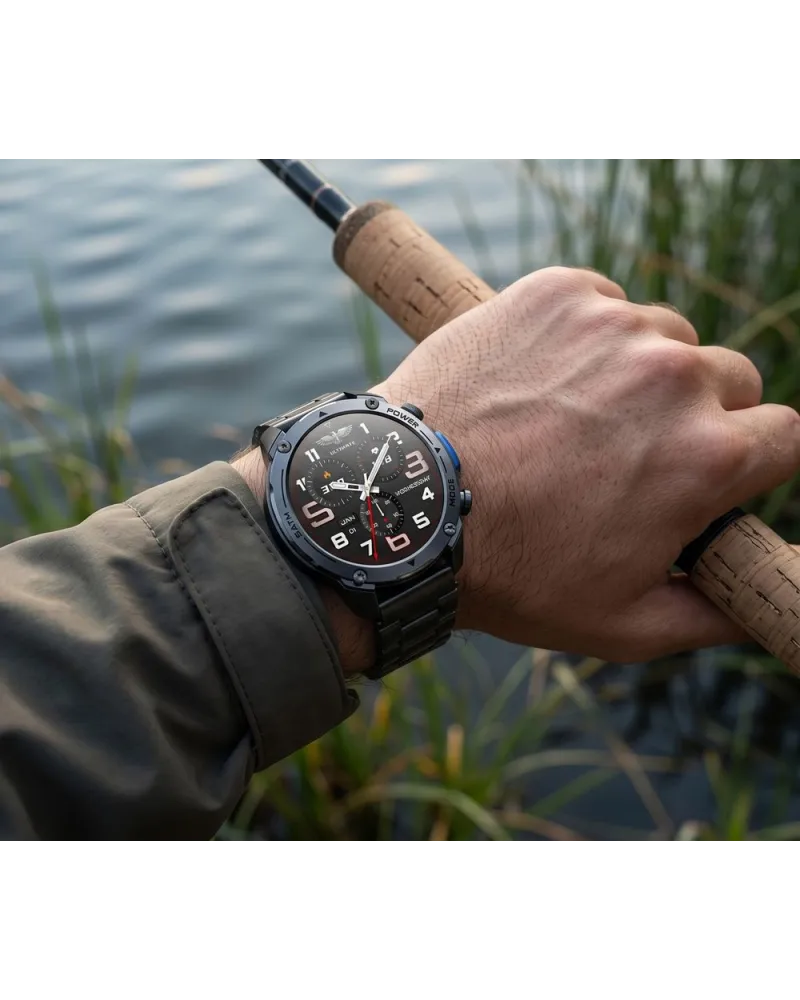 SMARTWATCH MĘSKI GRAVITY GT34-2 - AMOLED, DODATKOWA BRANSOLETA (sg060b)