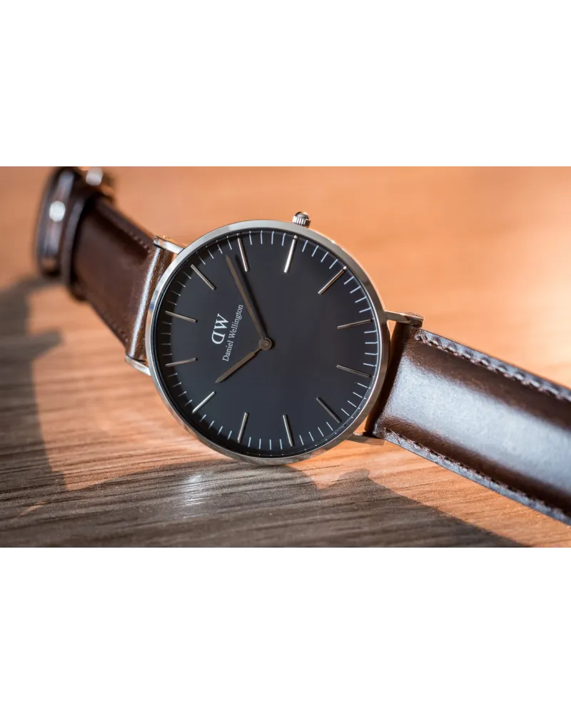 ZEGAREK DAMSKI DANIEL WELLINGTON Classic Black Sheffield Lady Rose Gold DW00100131 (zw508d)