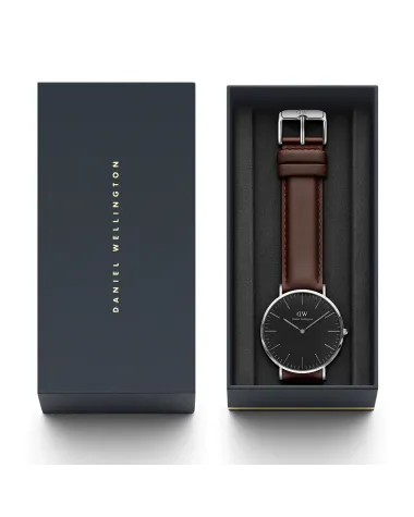 ZEGAREK DAMSKI DANIEL WELLINGTON Classic Black Sheffield Lady Rose Gold DW00100131 (zw508d)