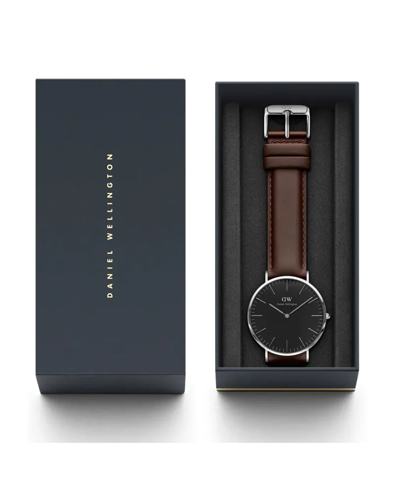 ZEGAREK DAMSKI DANIEL WELLINGTON Classic Black Sheffield Lady Rose Gold DW00100131 (zw508d)