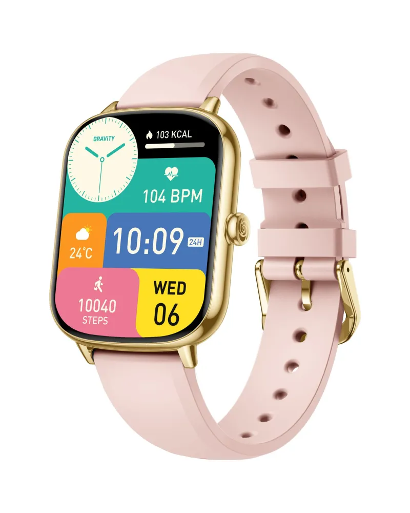 SMARTWATCH DAMSKI GRAVITY GT30-1 - ROZMOWY BLUETOOTH, DODATKOWY PASEK (sg058a)