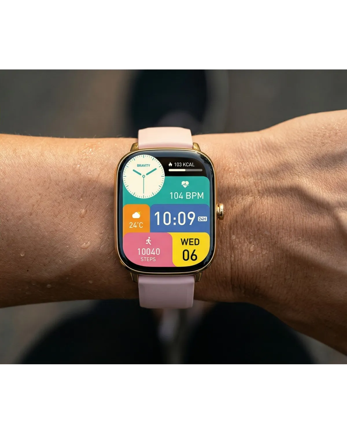 SMARTWATCH DAMSKI GRAVITY GT30-1 - ROZMOWY BLUETOOTH, DODATKOWY PASEK (sg058a)
