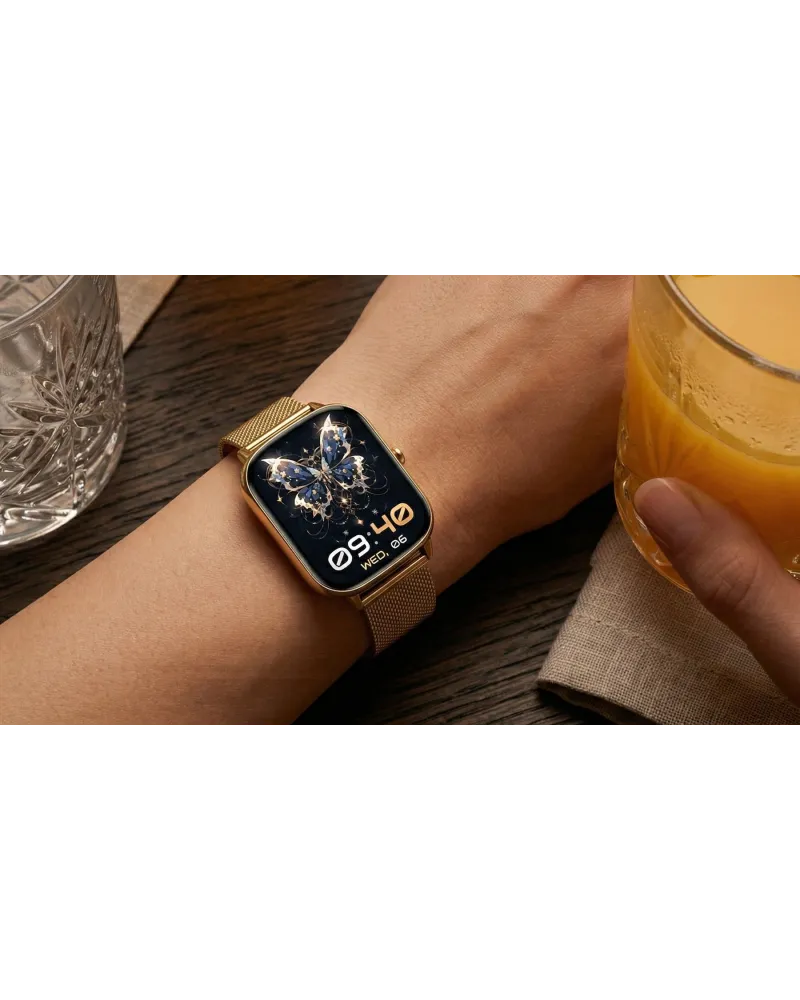 SMARTWATCH DAMSKI GRAVITY GT30-1 - ROZMOWY BLUETOOTH, DODATKOWY PASEK (sg058a)