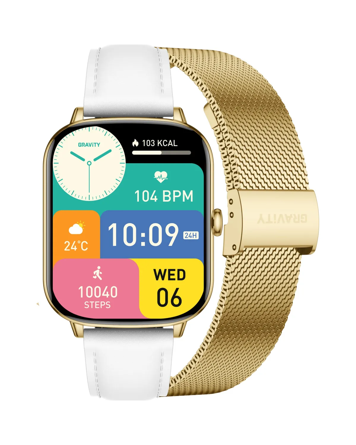 SMARTWATCH DAMSKI GRAVITY GT30-2 - ROZMOWY BLUETOOTH, DODATKOWY PASEK (sg058b) SMARTWATCH DAMSKI GRAVITY GT30-2 - ROZMOWY BLUETOOTH, DODATKOWY PASEK (sg058b)