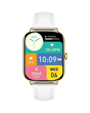 SMARTWATCH DAMSKI GRAVITY GT30-2 - ROZMOWY BLUETOOTH, DODATKOWY PASEK (sg058b) SMARTWATCH DAMSKI GRAVITY GT30-2 - ROZMOWY BLUETOOTH, DODATKOWY PASEK (sg058b)