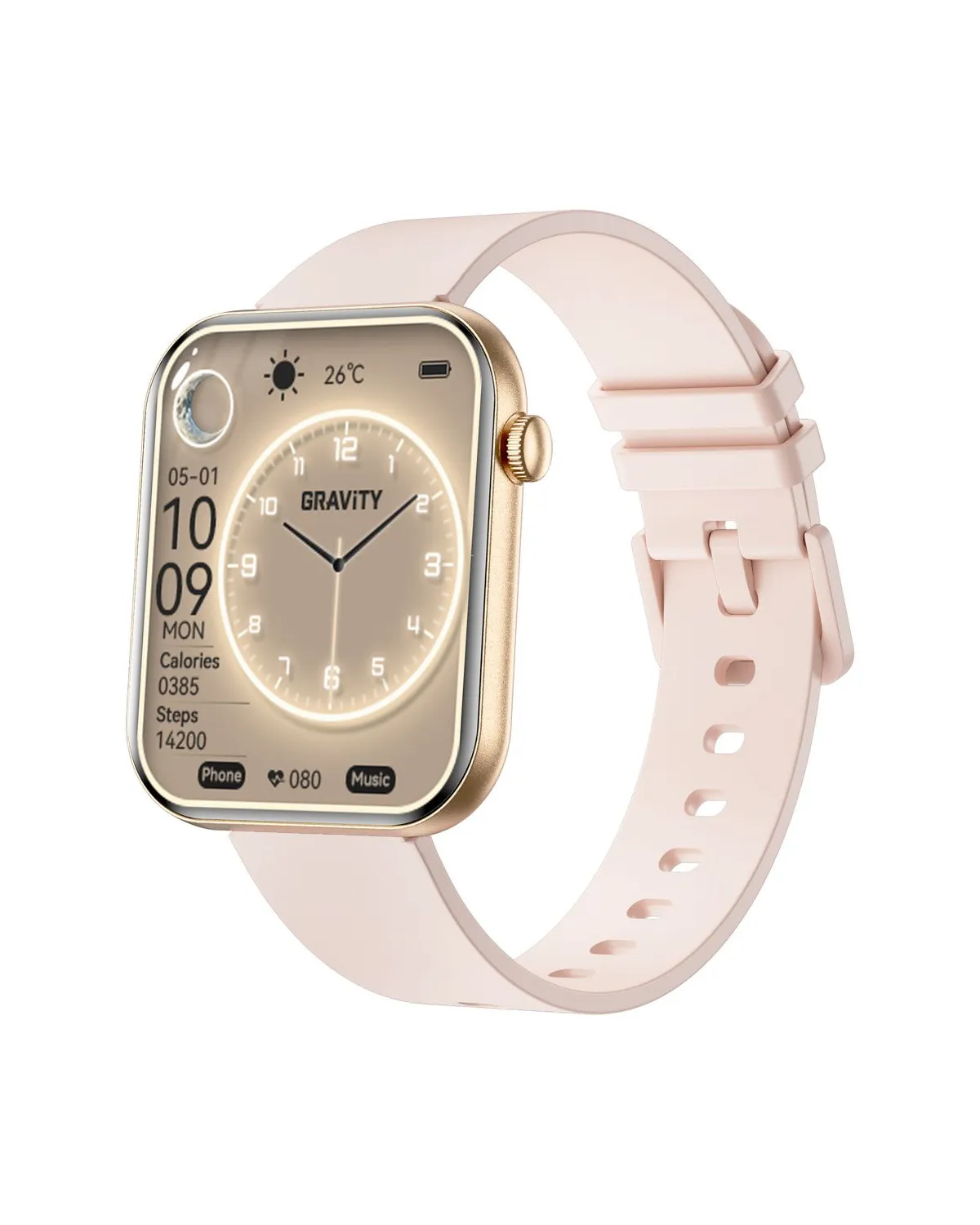 SMARTWATCH DAMSKI GRAVITY GT45-2- DODATKOWA BRANSOLETA (sg059b)