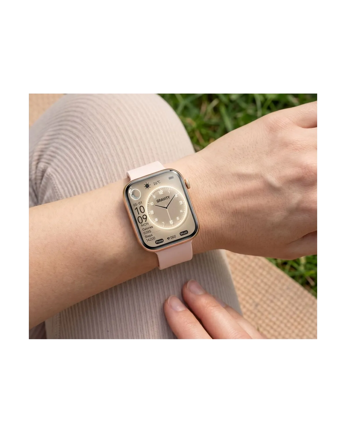 SMARTWATCH DAMSKI GRAVITY GT45-2- DODATKOWA BRANSOLETA (sg059b)