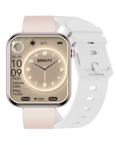 SMARTWATCH DAMSKI GRAVITY GT45-3- DODATKOWY PASEK (sg059c) SMARTWATCH DAMSKI GRAVITY GT45-3- DODATKOWY PASEK (sg059c)