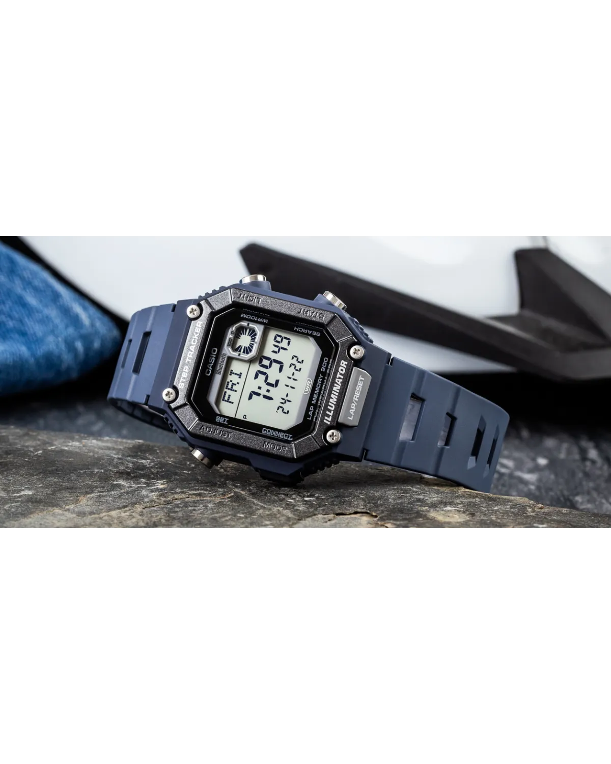 ZEGAREK MĘSKI CASIO Digital Moonphase WS-B1000-2AVDF + BOX