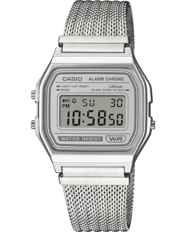 ZEGAREK MĘSKI CASIO A158WEM-7DF (zd093e) - KLASYKA + BOX