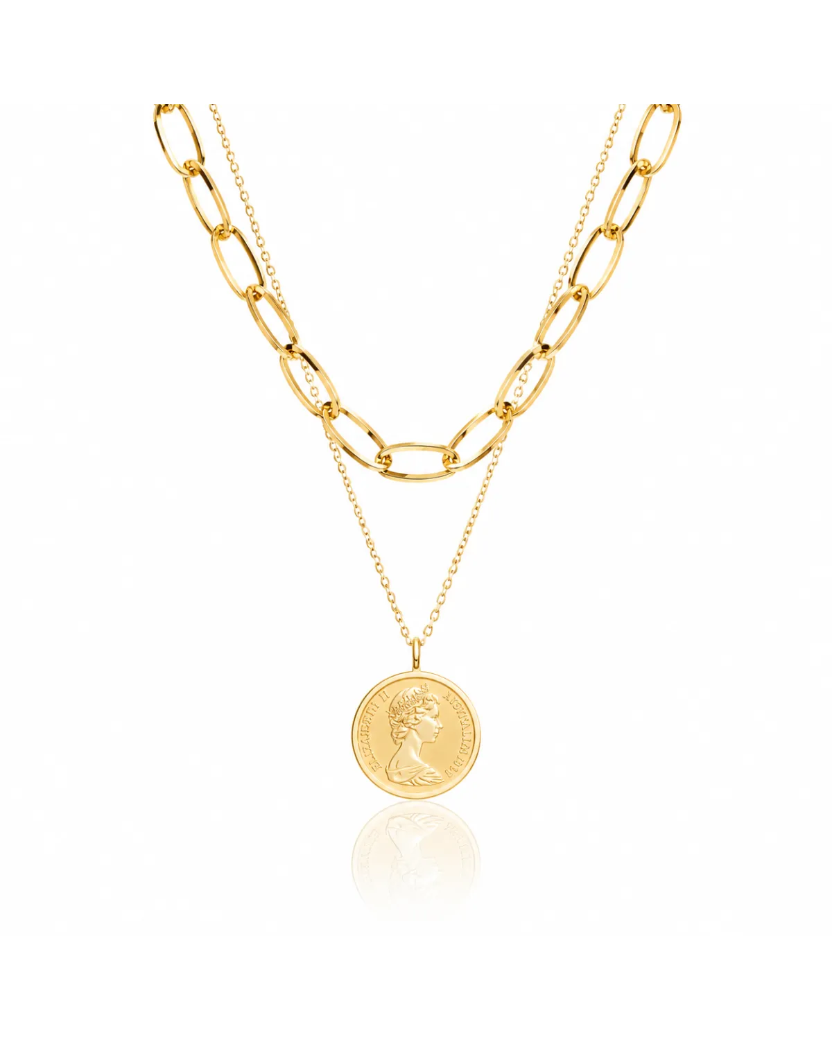 Naszyjnik stal chirurgiczna pozłacana 14k gold NST1214 Naszyjnik stal chirurgiczna pozłacana 14k gold NST1214