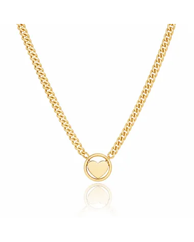 Naszyjnik stal chirurgiczna pozłacana 14k gold NST1351