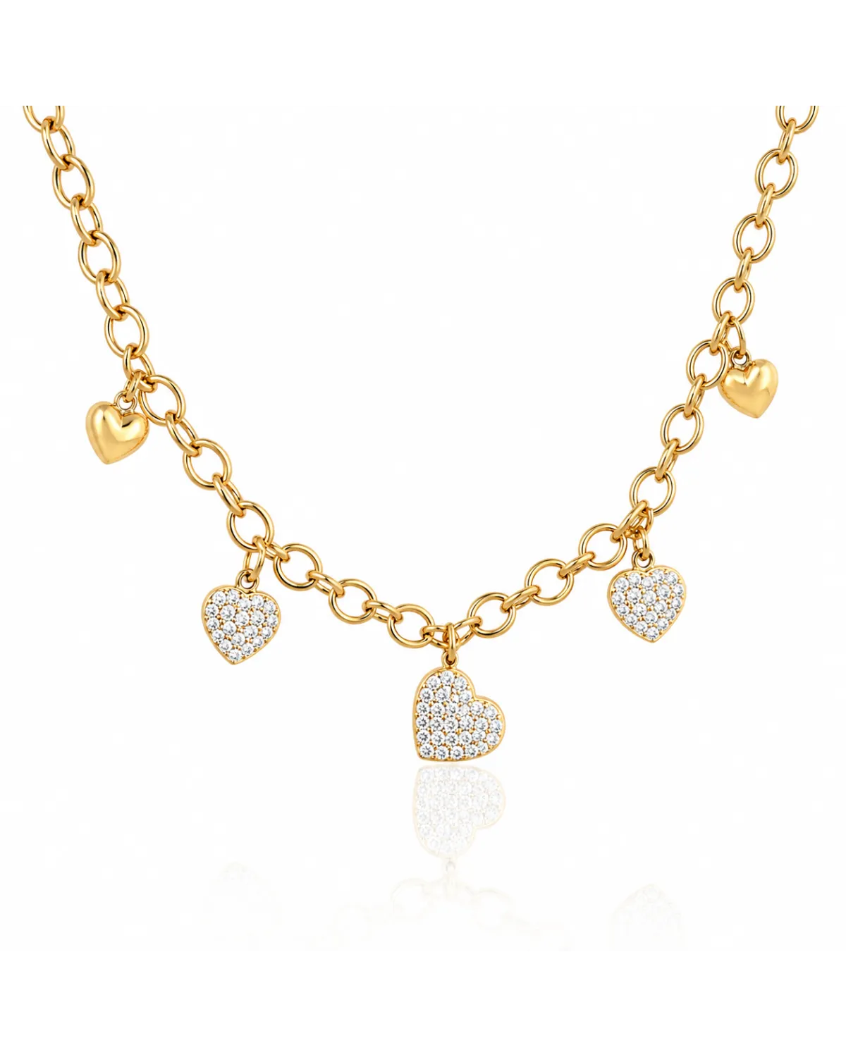 Naszyjnik stal chirurgiczna pozłacana 14k gold NST1393 Naszyjnik stal chirurgiczna pozłacana 14k gold NST1393