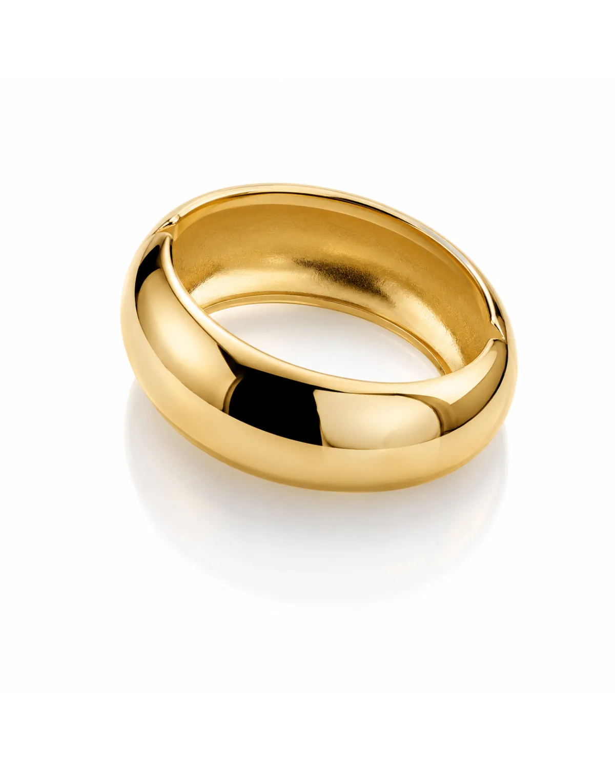 Bransoletka na rękę stal chirurgiczna pozłacana 14k złotem, obręcz BST1728 Bransoletka na rękę stal chirurgiczna pozłacana 14k złotem, obręcz BST1728