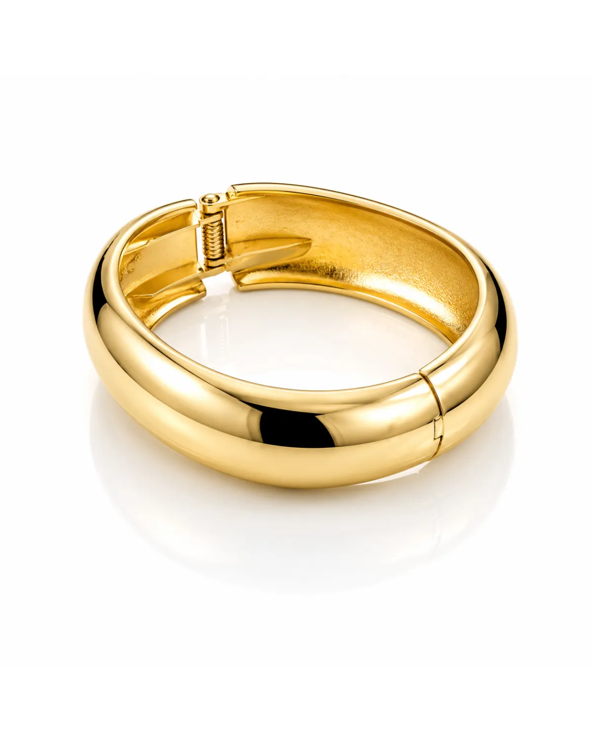 Bransoletka na rękę stal chirurgiczna pozłacana 14k złotem, obręcz BST1732 Bransoletka na rękę stal chirurgiczna pozłacana 14k złotem, obręcz BST1732