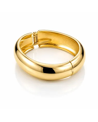 Bransoletka na rękę stal chirurgiczna pozłacana 14k złotem, obręcz BST1732