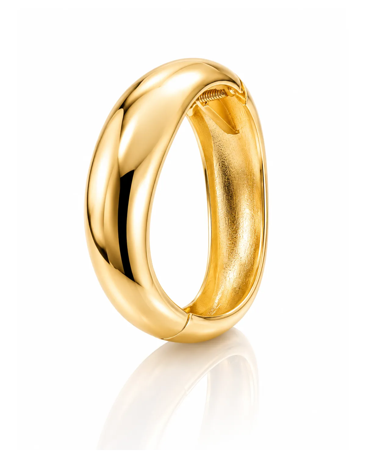Bransoletka na rękę stal chirurgiczna pozłacana 14k złotem, obręcz BST1732 Bransoletka na rękę stal chirurgiczna pozłacana 14k złotem, obręcz BST1732