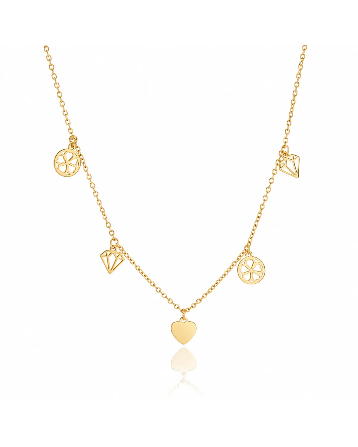 Naszyjnik stal chirurgiczna pozłacana 14k gold NST1371 Naszyjnik stal chirurgiczna pozłacana 14k gold NST1371