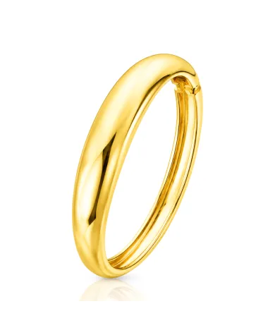 Bransoletka na rękę stal chirurgiczna pozłacana 14k złotem, obręcz BST1730