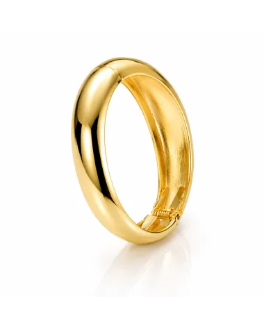 Bransoletka na rękę stal chirurgiczna pozłacana 14k złotem, obręcz BST1725