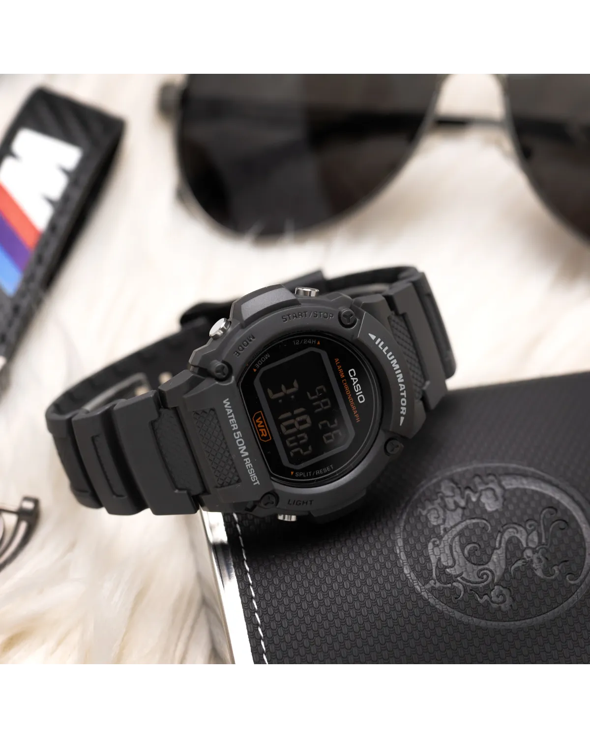 Zegarek Męski Casio W-219H-8BVEF (zd207g) + BOX Zegarek Męski Casio W-219H-8BVEF (zd207g) + BOX