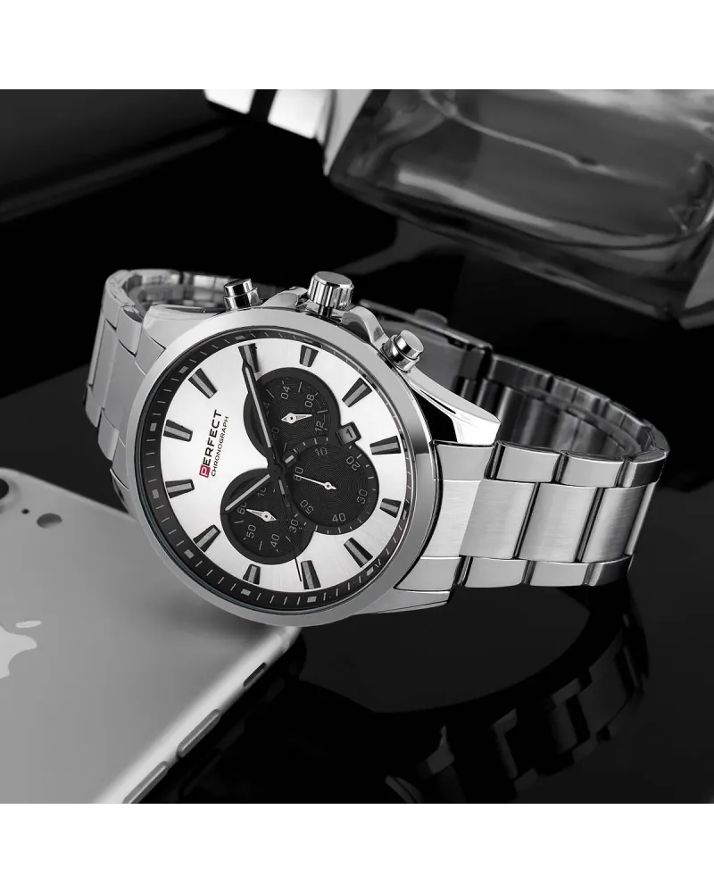 ZEGAREK MĘSKI PERFECT M510CH-01 - CHRONOGRAF (zp386a) + BOX ZEGAREK MĘSKI PERFECT M510CH-01 - CHRONOGRAF (zp386a) + BOX