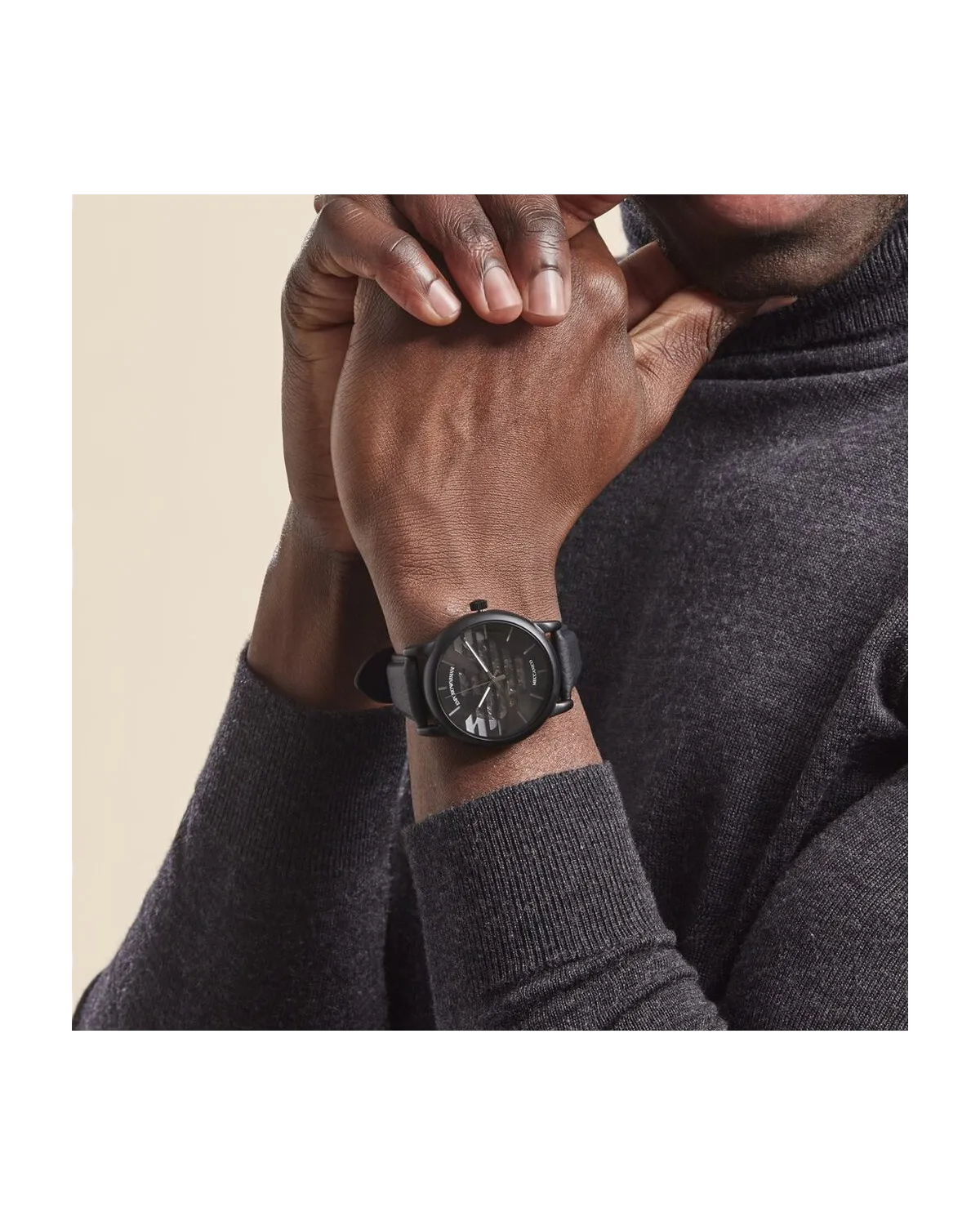 ZEGAREK MĘSKI EMPORIO ARMANI LUIGI AUTOMATIC AR60032 + BOX (zi062a)