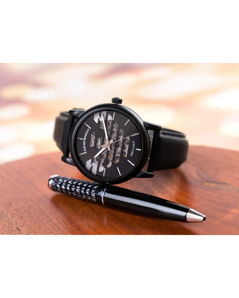 ZEGAREK MĘSKI EMPORIO ARMANI LUIGI AUTOMATIC AR60032 + BOX (zi062a)