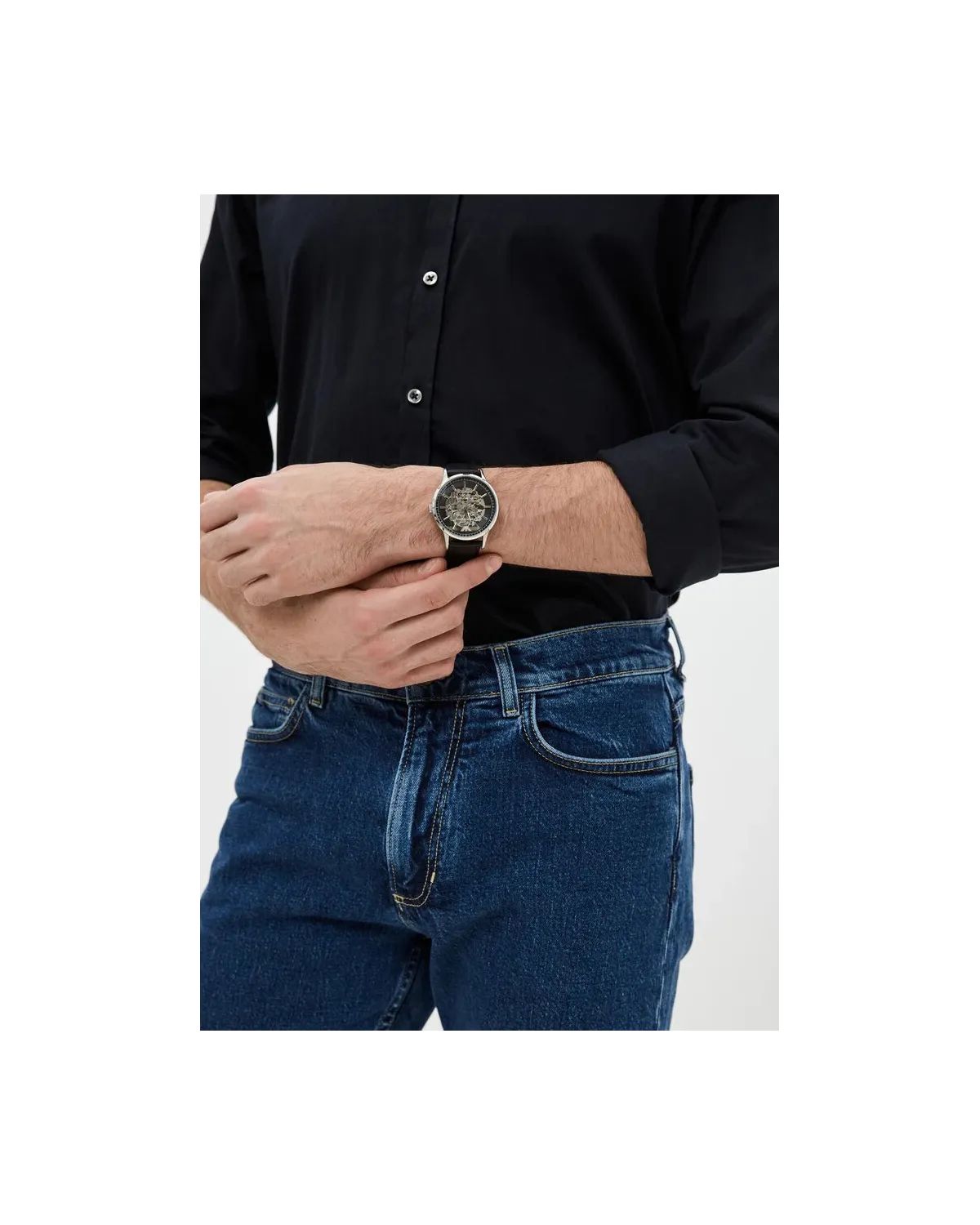 Zegarek męski EMPORIO ARMANI SKELETON AUTOMATIC AR60038 (zi055a) Zegarek męski EMPORIO ARMANI SKELETON AUTOMATIC AR60038 (zi055a)