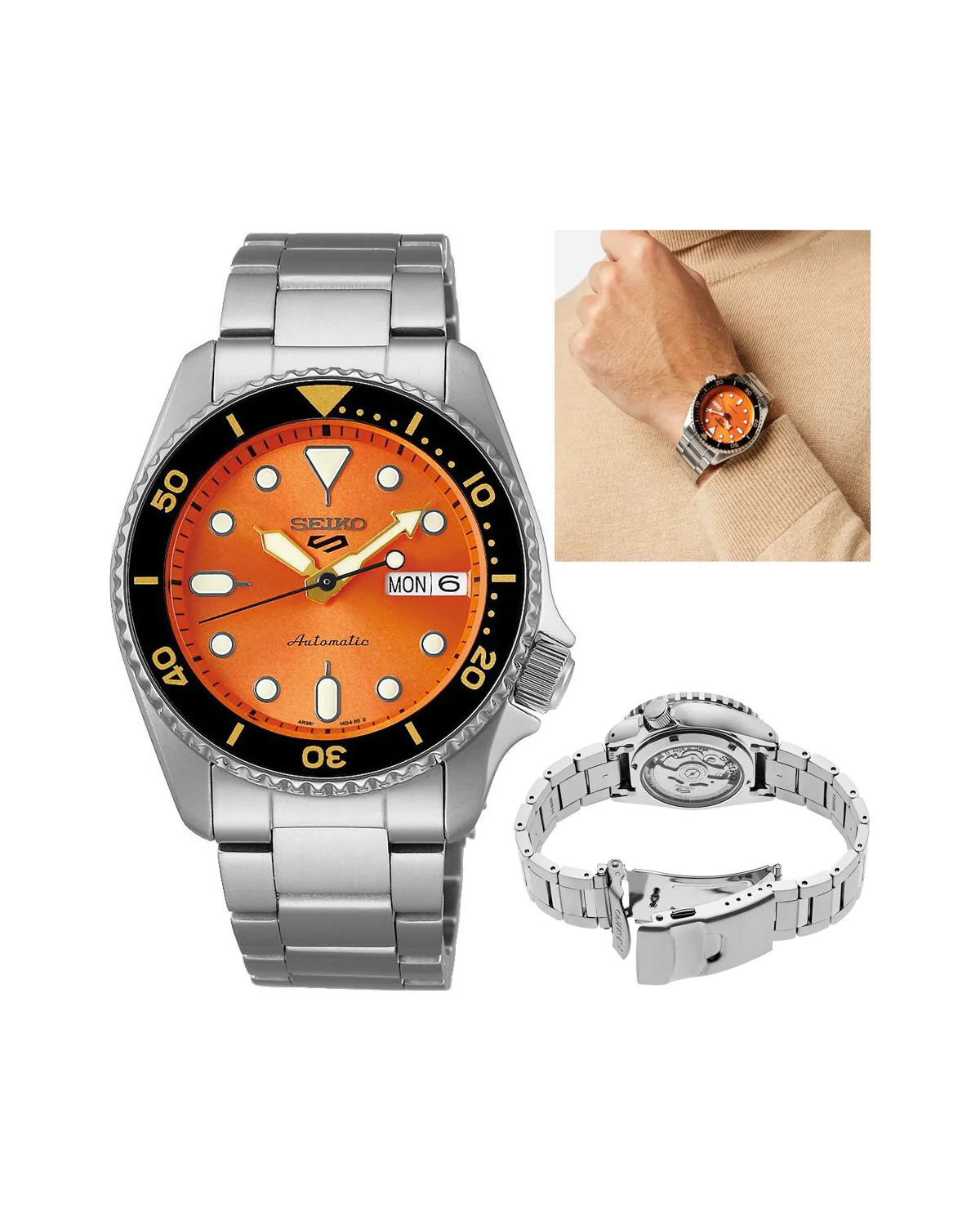 ZEGAREK MĘSKI SEIKO 5 Sports SRPK35K1 AUTOMAT + BOX