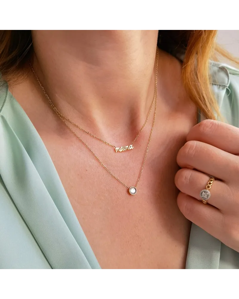 Naszyjnik stal chirurgiczna pozłacana 14k gold NST1388 Naszyjnik stal chirurgiczna pozłacana 14k gold NST1388