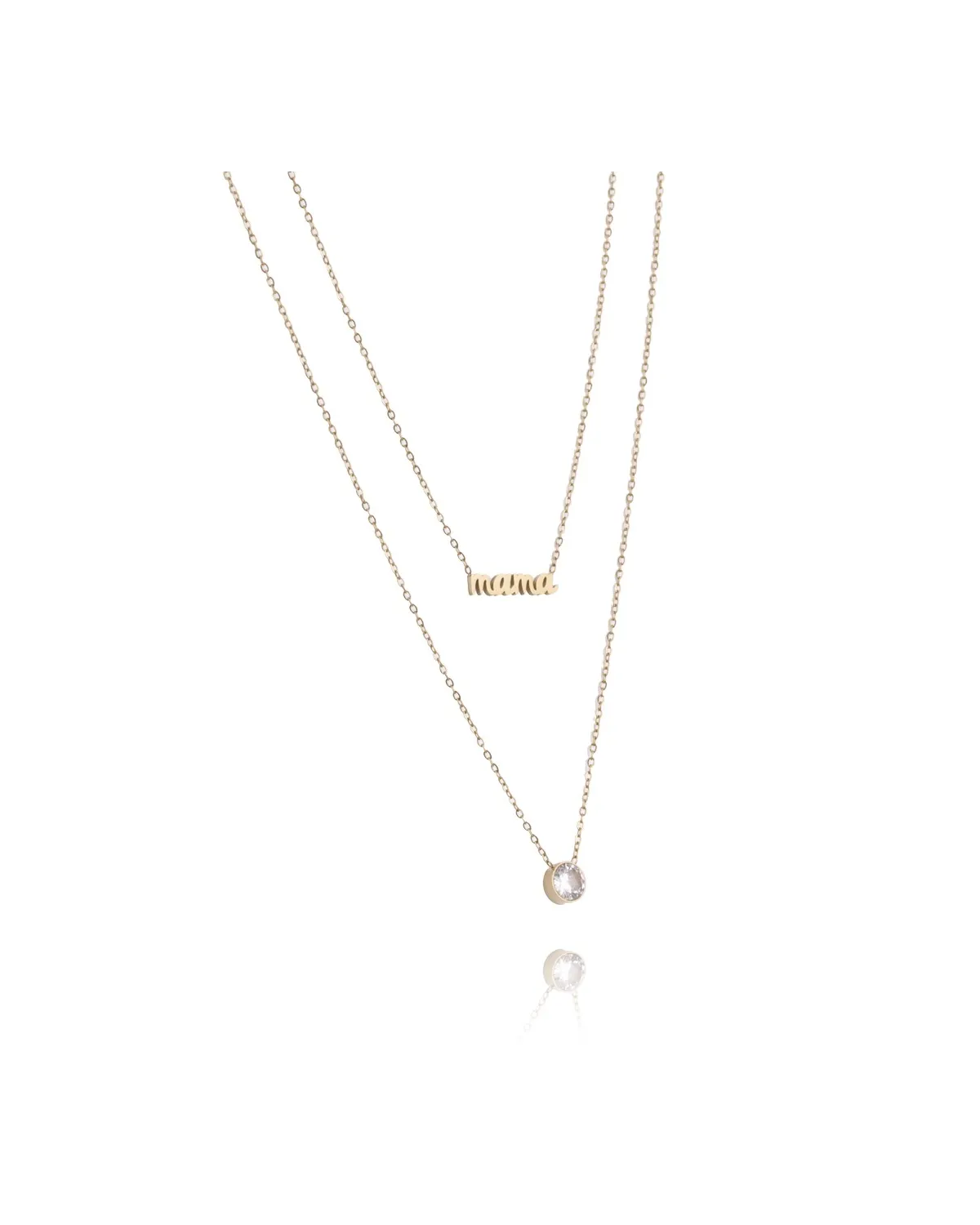 Naszyjnik stal chirurgiczna pozłacana 14k gold NST1388 Naszyjnik stal chirurgiczna pozłacana 14k gold NST1388