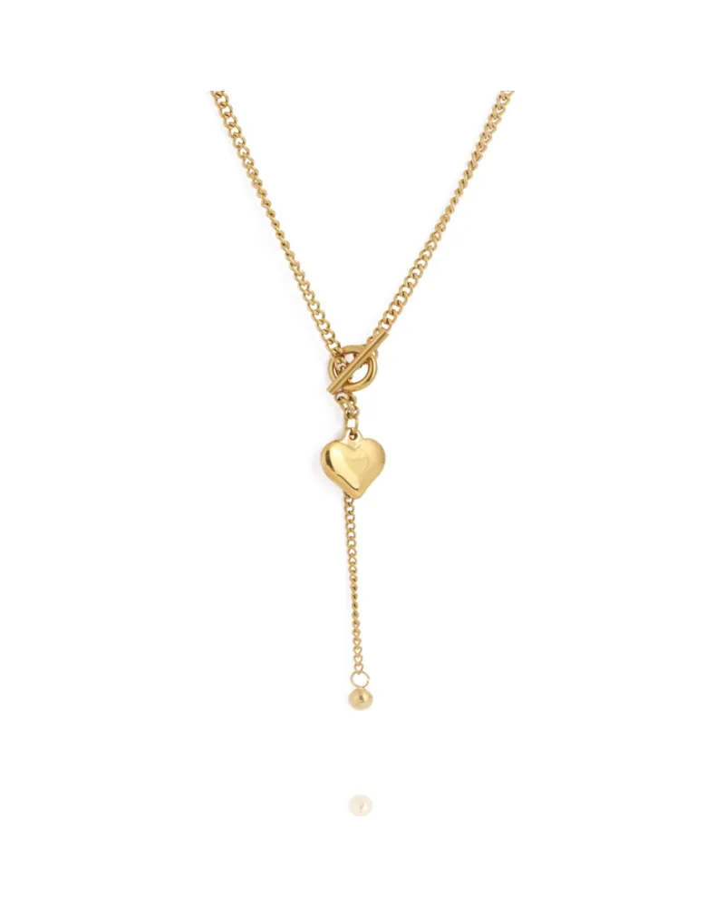 Naszyjnik stal chirurgiczna pozłacana 14k gold NST1385 Naszyjnik stal chirurgiczna pozłacana 14k gold NST1385