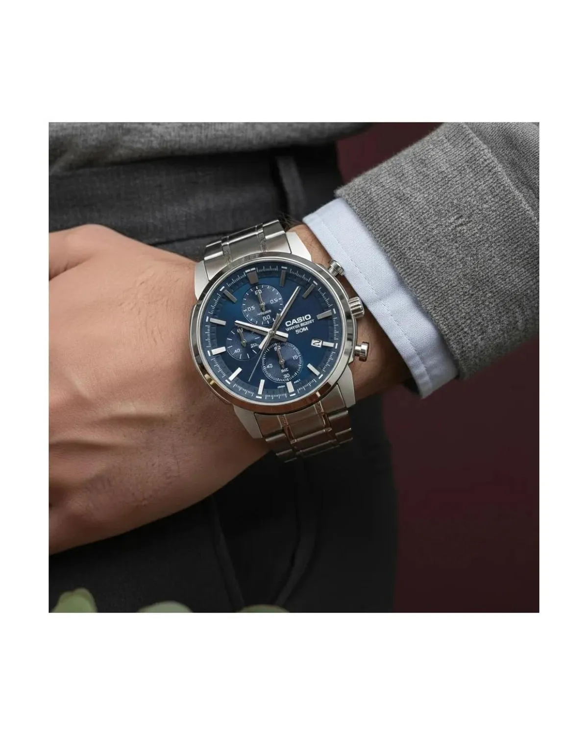 Zegarek Męski Casio MTP-E510D-2A2 + BOX Zegarek Męski Casio MTP-E510D-2A2 + BOX