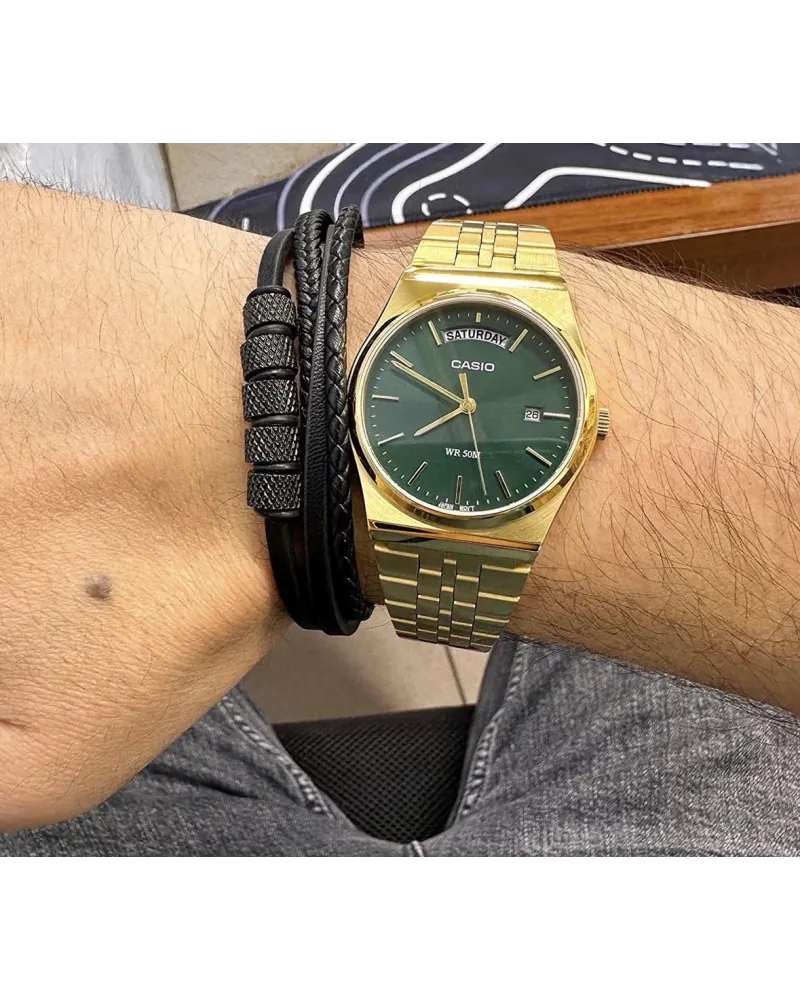 Zegarek Męski Casio MTP-B146G-3A + BOX (zd270d) Zegarek Męski Casio MTP-B146G-3A + BOX (zd270d)