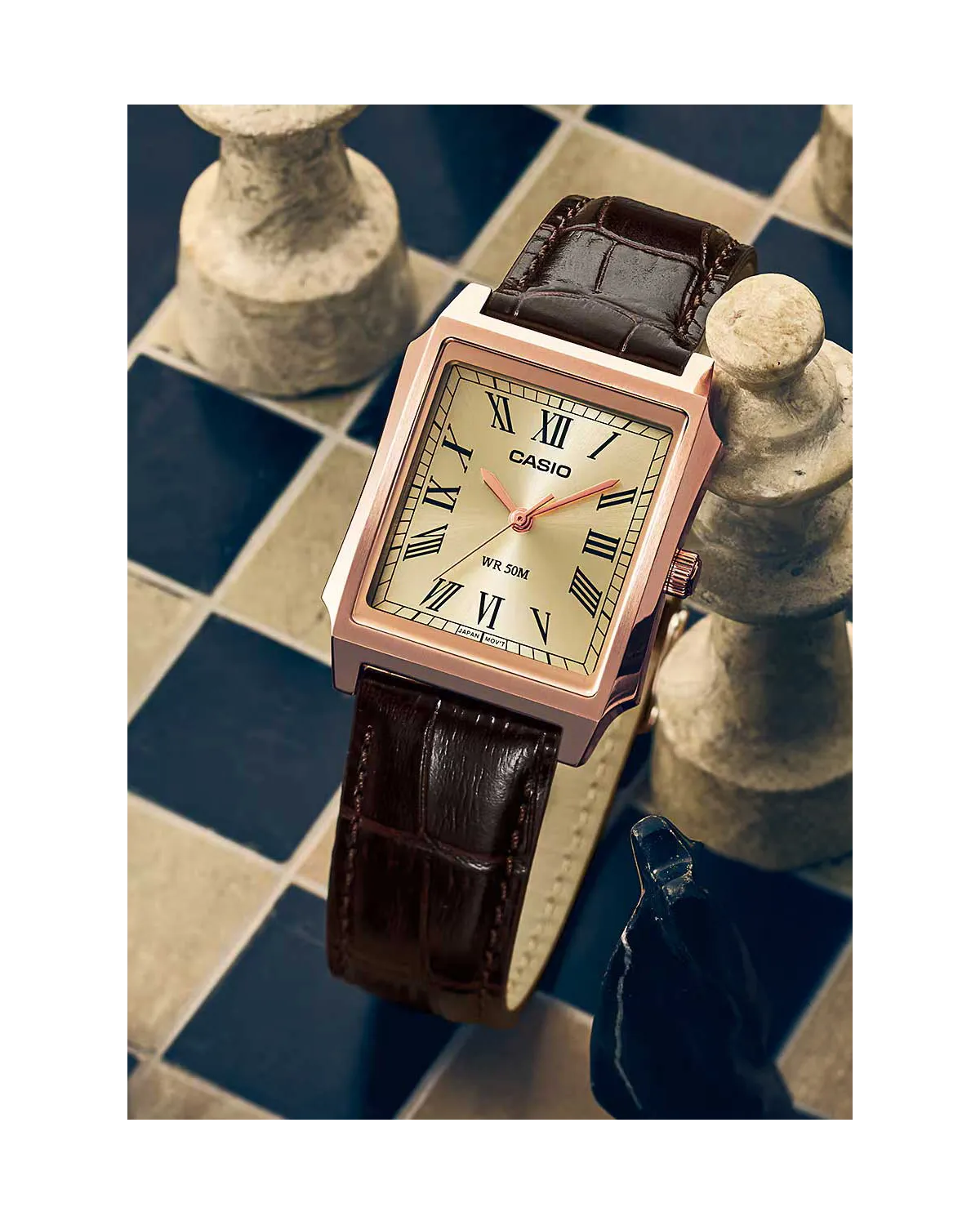 ZEGAREK MĘSKI CASIO MTP-B190RGL-9B + BOX