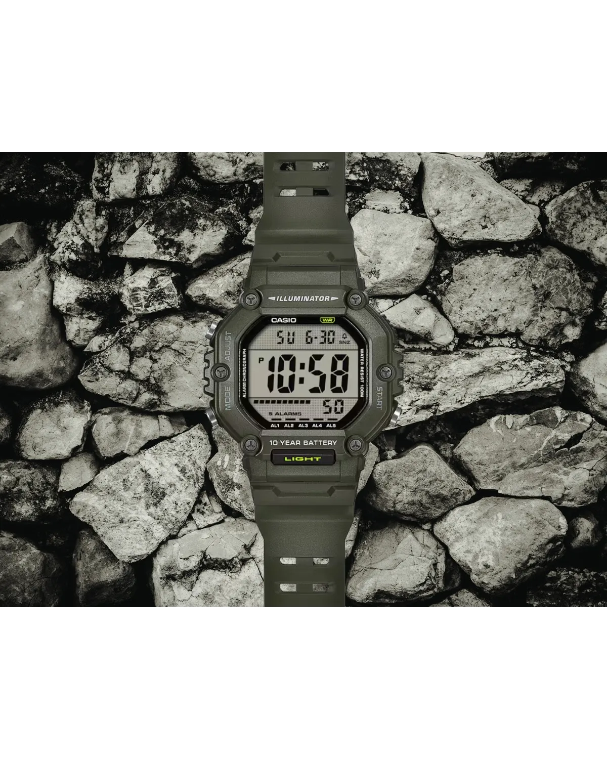 ZEGAREK MĘSKI CASIO AE-1600HX-3A + BOX (zd300e)