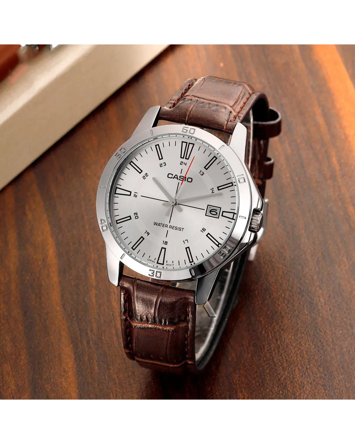 Zegarek Męski Casio MTP-V004L-7CUDF (zd251d) + BOX Zegarek Męski Casio MTP-V004L-7CUDF (zd251d) + BOX