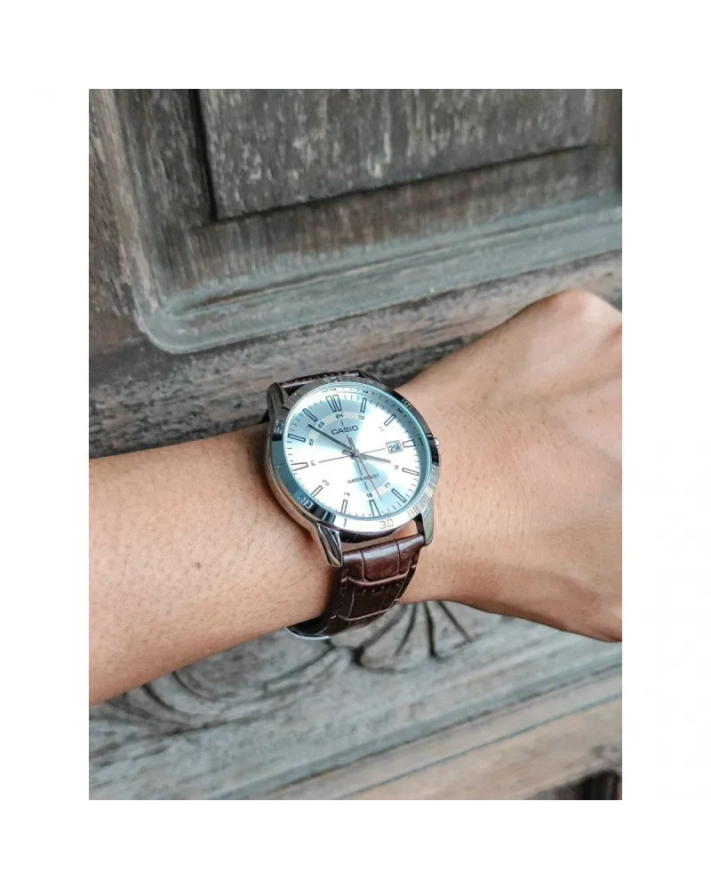 Zegarek Męski Casio MTP-V004L-7CUDF (zd251d) + BOX Zegarek Męski Casio MTP-V004L-7CUDF (zd251d) + BOX