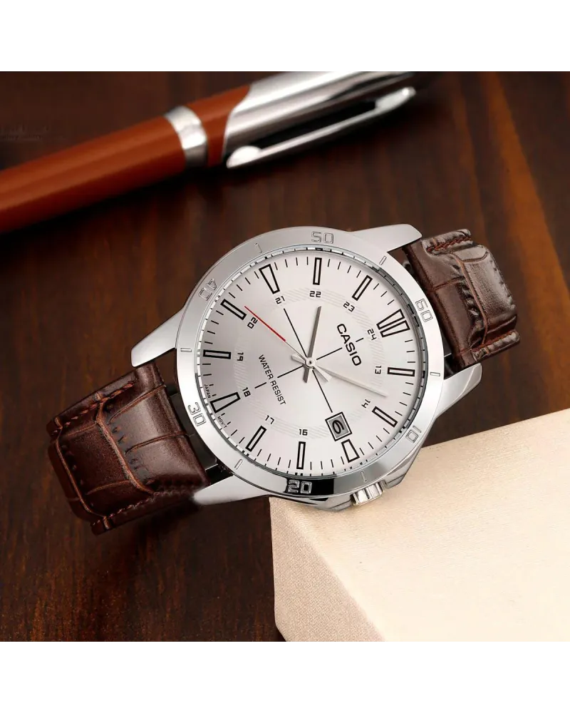 Zegarek Męski Casio MTP-V004L-7CUDF (zd251d) + BOX Zegarek Męski Casio MTP-V004L-7CUDF (zd251d) + BOX