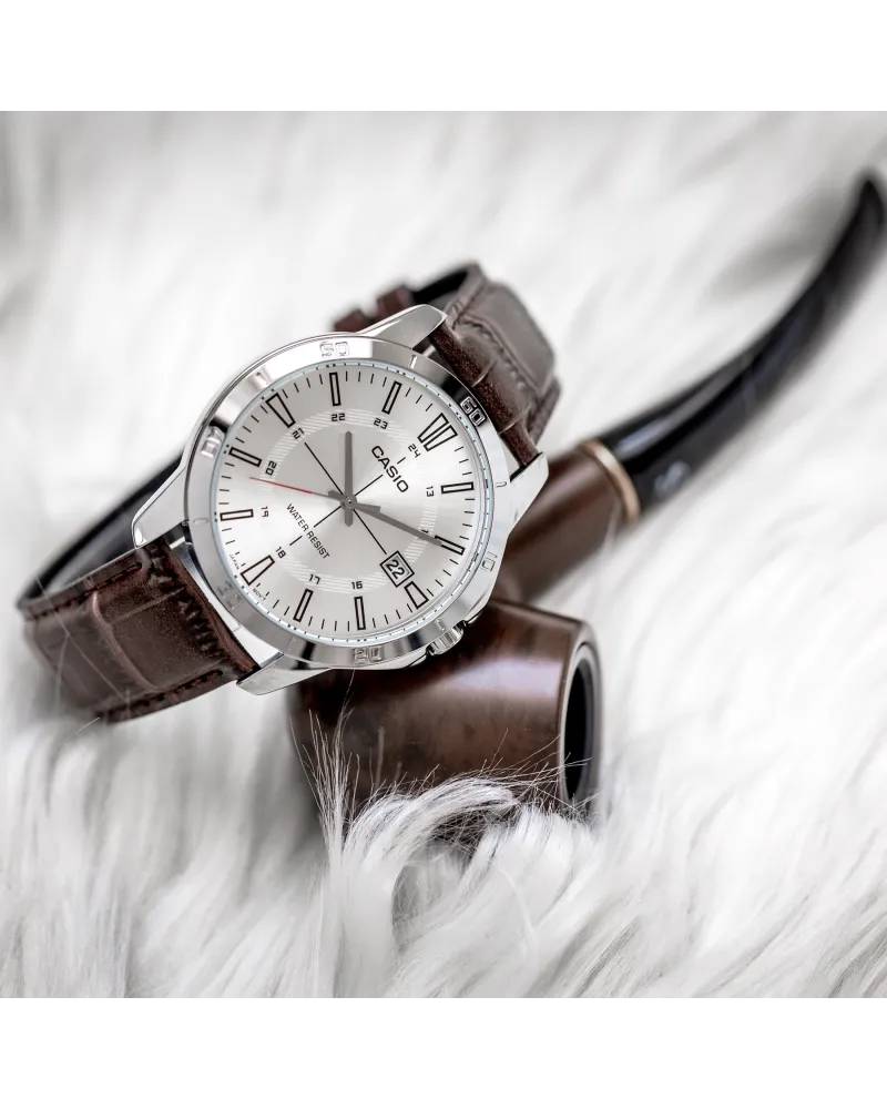 Zegarek Męski Casio MTP-V004L-7CUDF (zd251d) + BOX Zegarek Męski Casio MTP-V004L-7CUDF (zd251d) + BOX