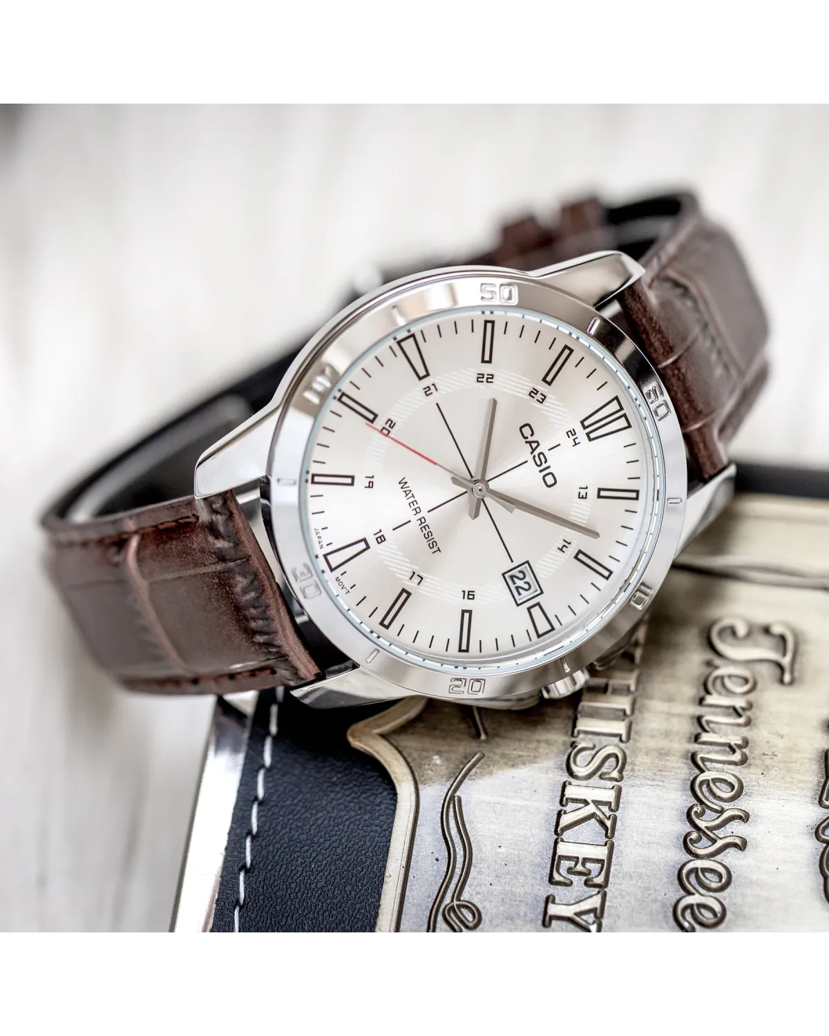 Zegarek Męski Casio MTP-V004L-7CUDF (zd251d) + BOX Zegarek Męski Casio MTP-V004L-7CUDF (zd251d) + BOX