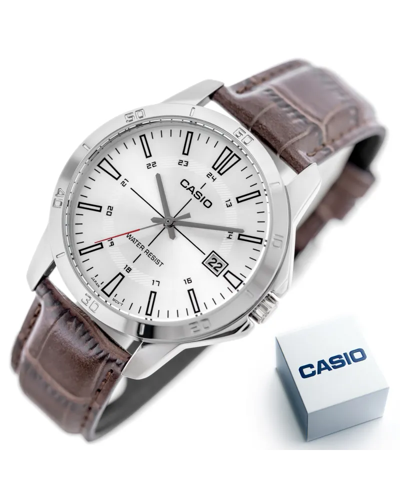 Zegarek Męski Casio MTP-V004L-7CUDF (zd251d) + BOX Zegarek Męski Casio MTP-V004L-7CUDF (zd251d) + BOX