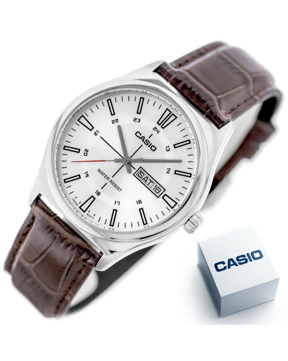 Zegarek Męski Casio MTP-V006L-7CUDF (zd210m) + BOX Zegarek Męski Casio MTP-V006L-7CUDF (zd210m) + BOX