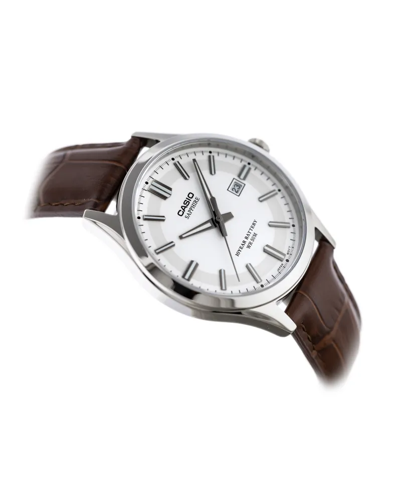 Zegarek Męski Casio MTS-100L-7A+ BOX (zd237b) SZAFIR Zegarek Męski Casio MTS-100L-7A+ BOX (zd237b) SZAFIR