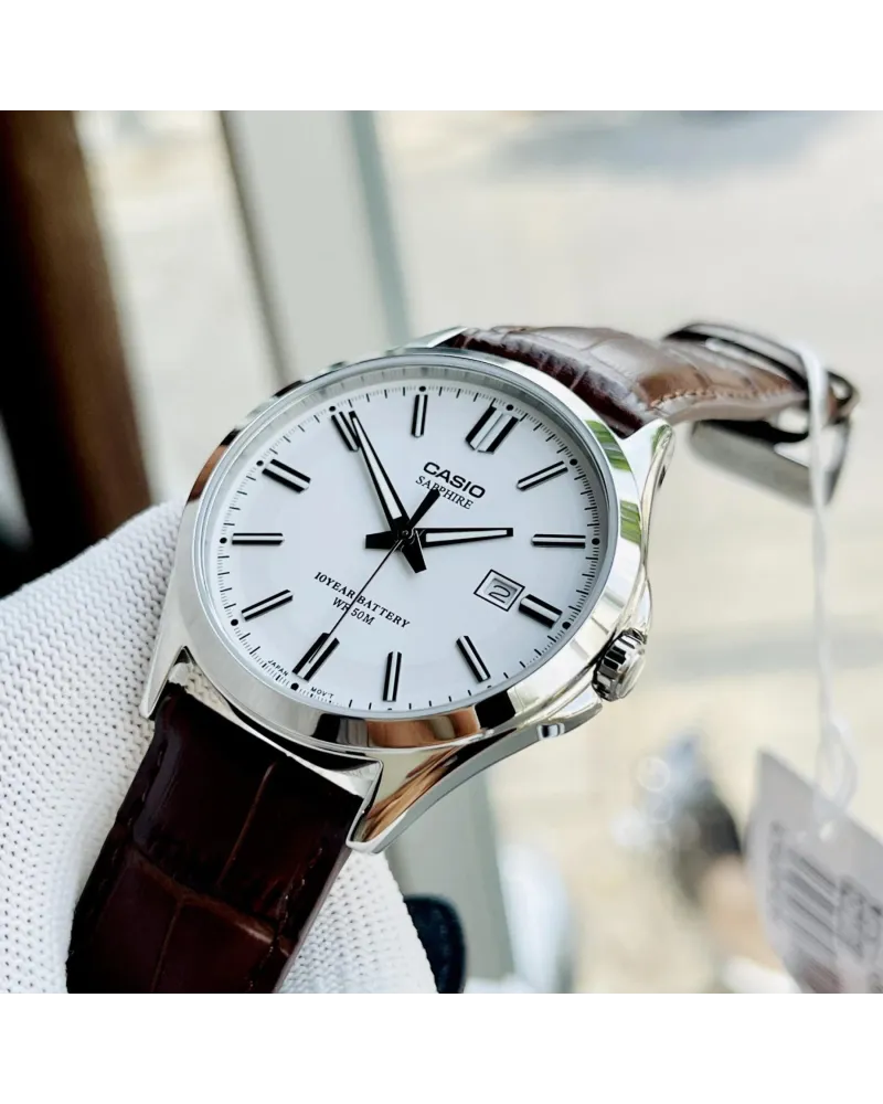 Zegarek Męski Casio MTS-100L-7A+ BOX (zd237b) SZAFIR Zegarek Męski Casio MTS-100L-7A+ BOX (zd237b) SZAFIR